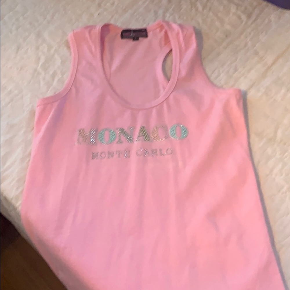 Monaco pink tank top
